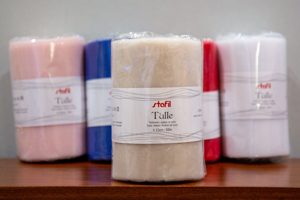 Tyllinauha 15 cm Cream 250066-2