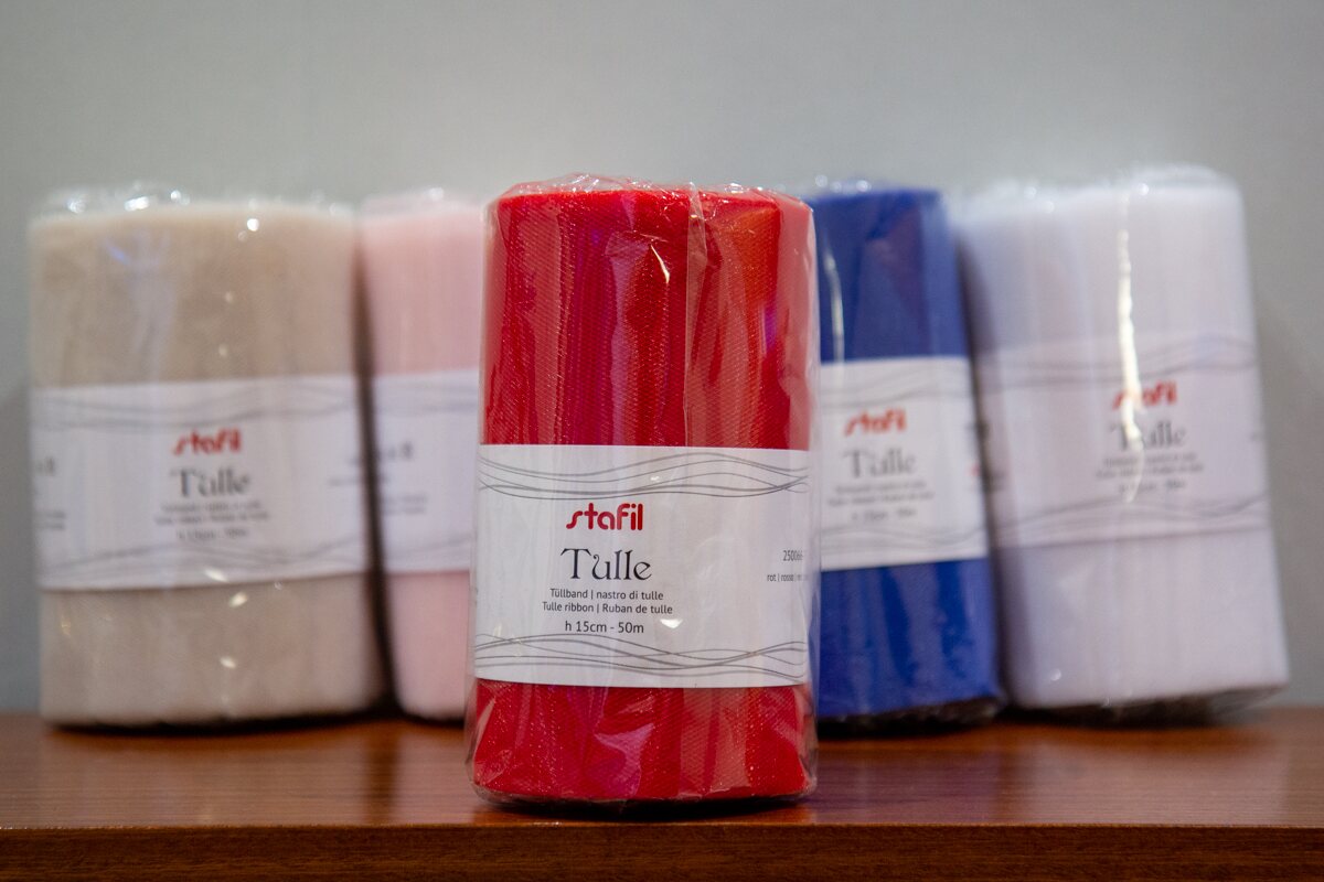 Tyllinauha 15 cm Red 250066-7