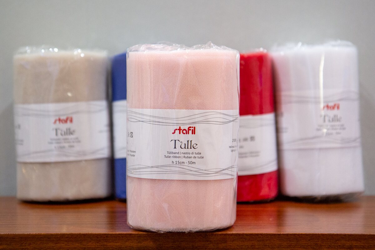 Tyllinauha 15 cm LightRose 250066-4