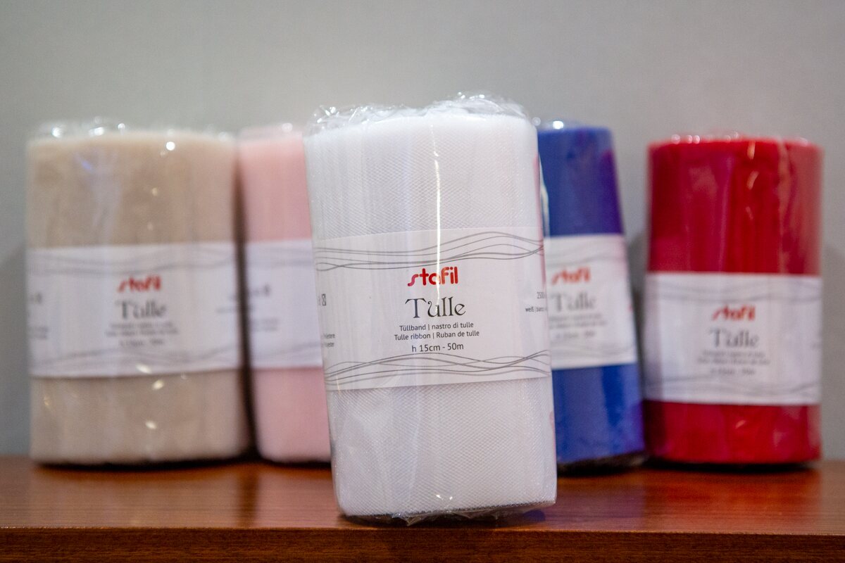 Tyllinauha 15 cm White 250066-1