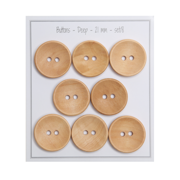 Kovera puunappi 21 mm - 8 kpl