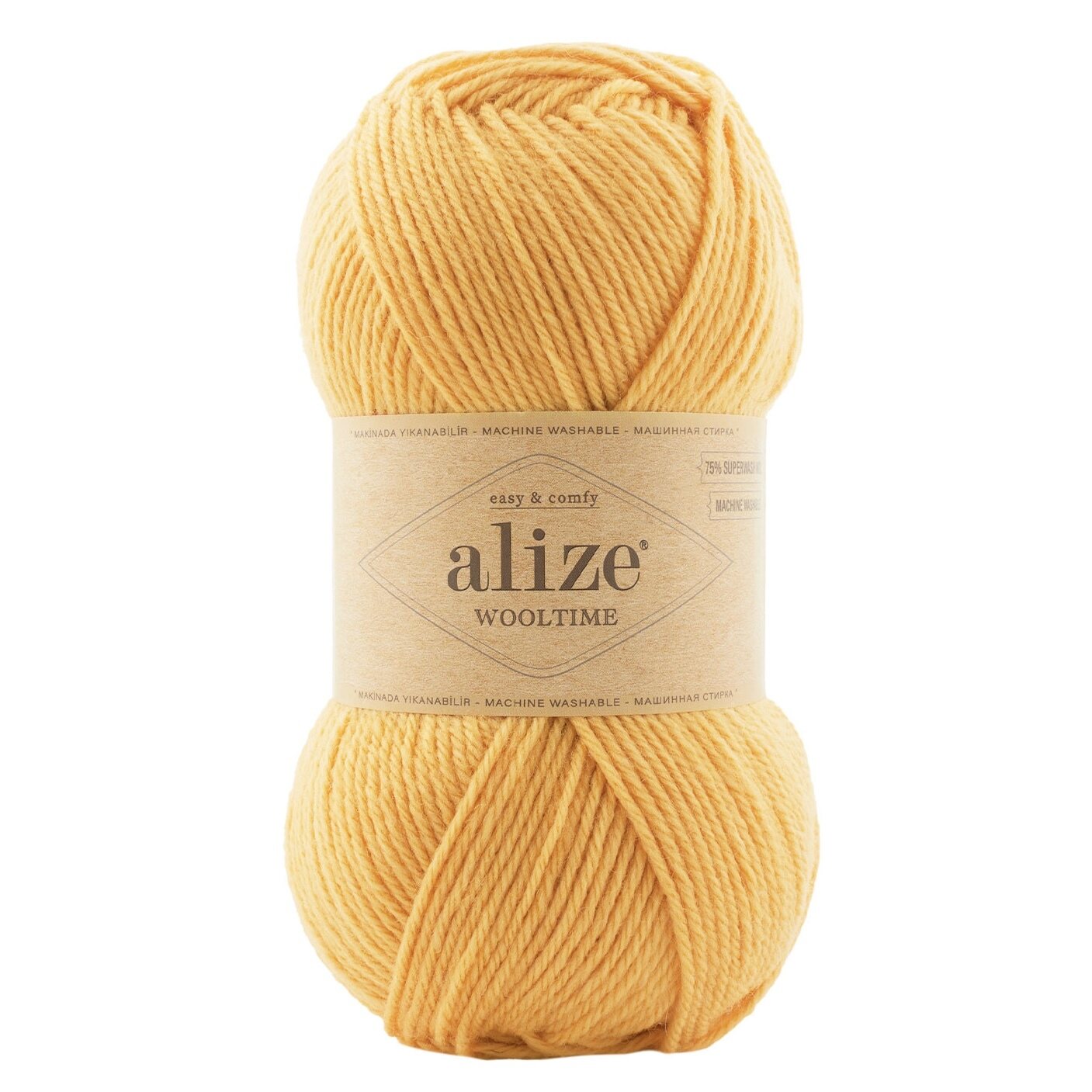 Alize Wooltime -sukkalanka 423 aprikoosin yellow