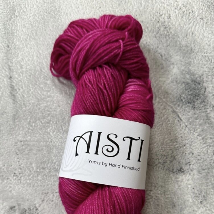 Hand Finnished Aisti ohut sukka 100 g / 400 m Vadelma