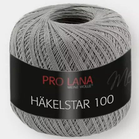 Pro Lana Häkelstar 100 95 tummanharmaa