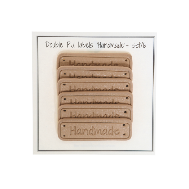 Keinonahka Handmade-merkki 6 kpl Beige