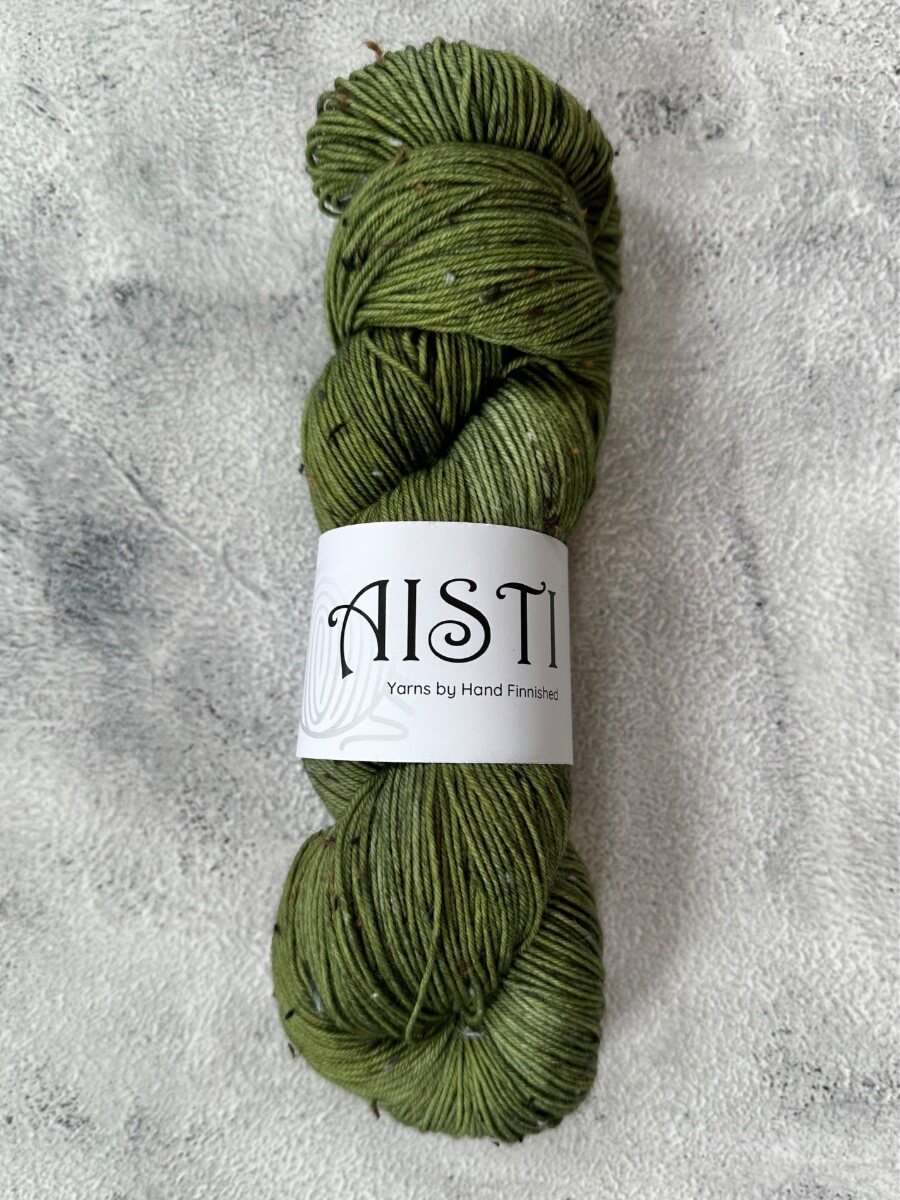 Hand Finnished Aisti ohut sukka 100 g / 400 tweed Sammalkakku