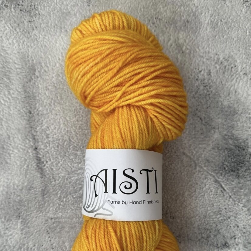 Hand Finnished Aisti paksu sukka, 100 g / 225 m Banaani