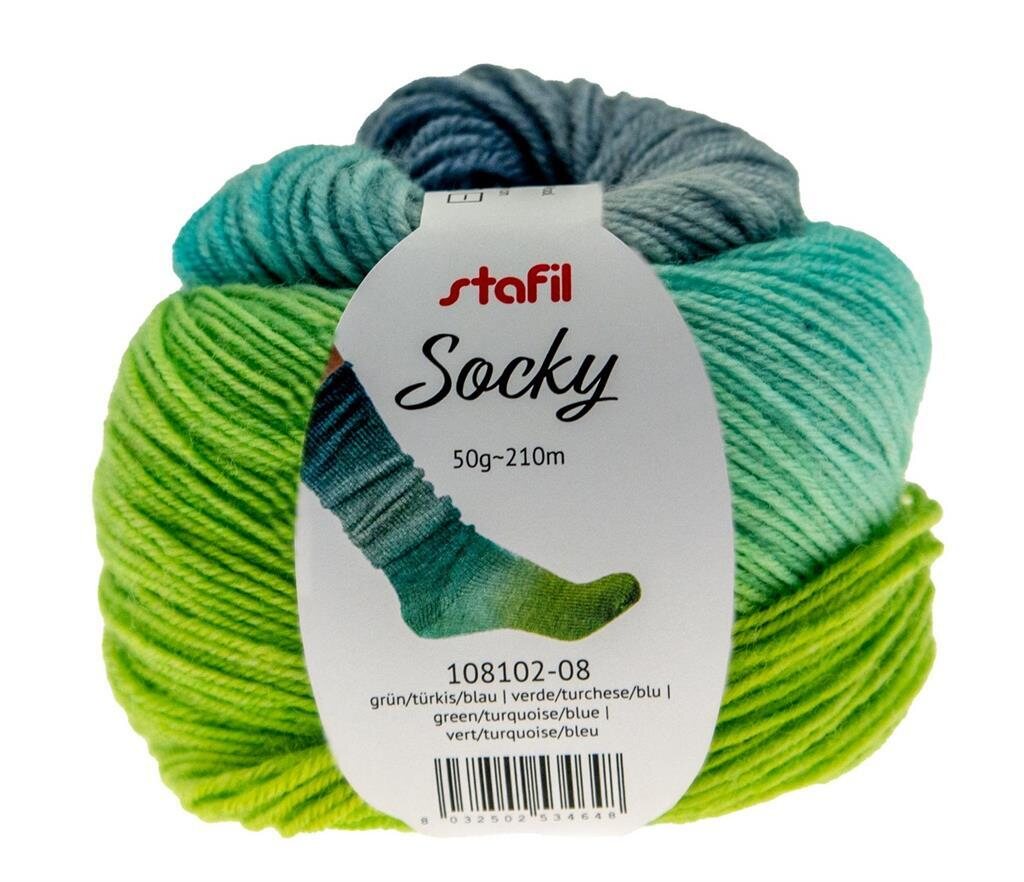 Socky -lankakakku 50 g 08 sinivihreä
