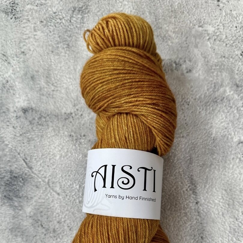 Hand Finnished Aisti ohut sukka 100 g / 400 Kimalle Hunaja