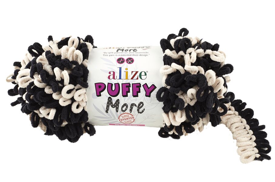 Alize Puffy more 6270 musta/vaalea beige