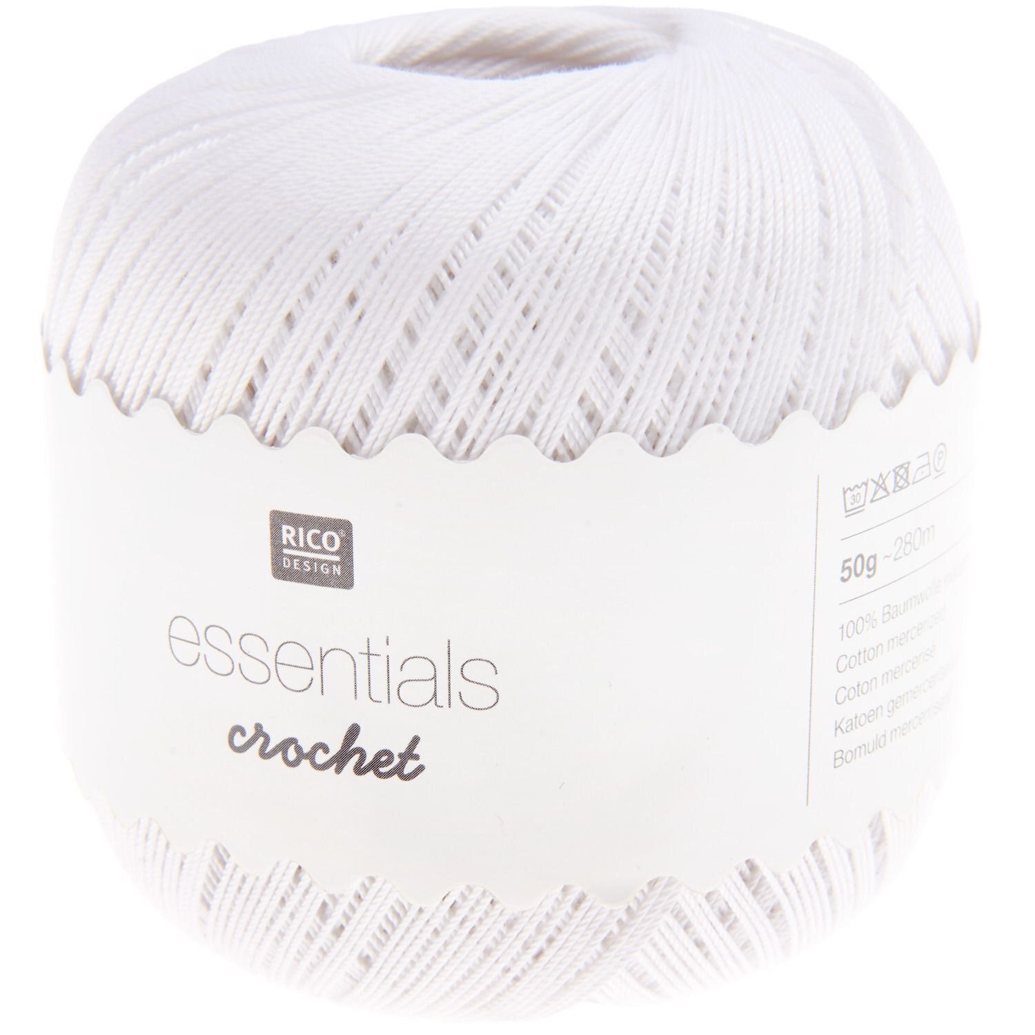 Rico Essential Crochet 001 valkoinen