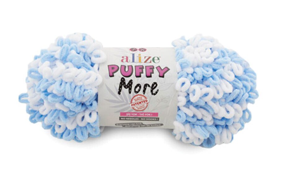 Alize Puffy more 6266 vaaleansininen/valkoinen