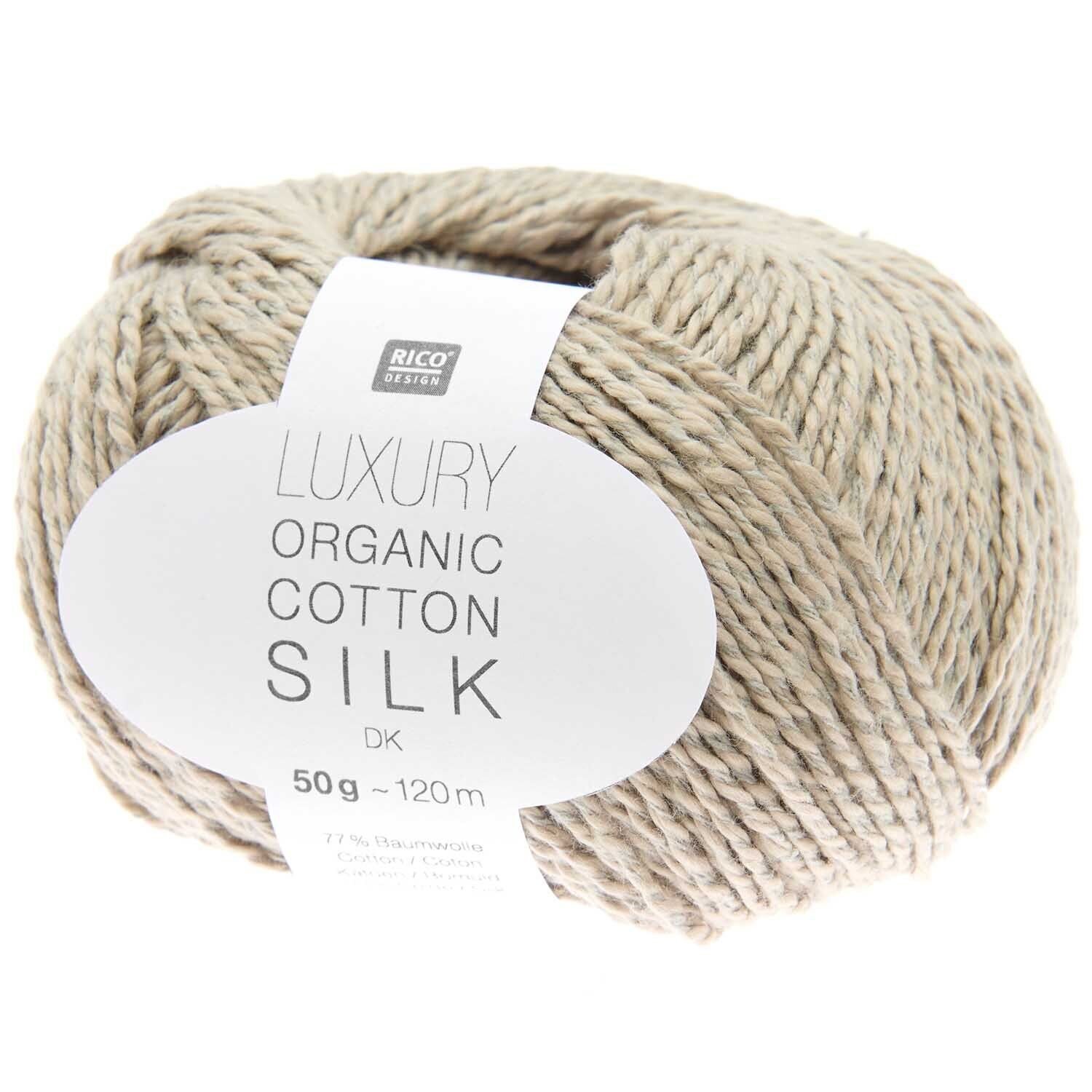 Rico Luxury organic cotton silk DK 09 Harmaanruskea