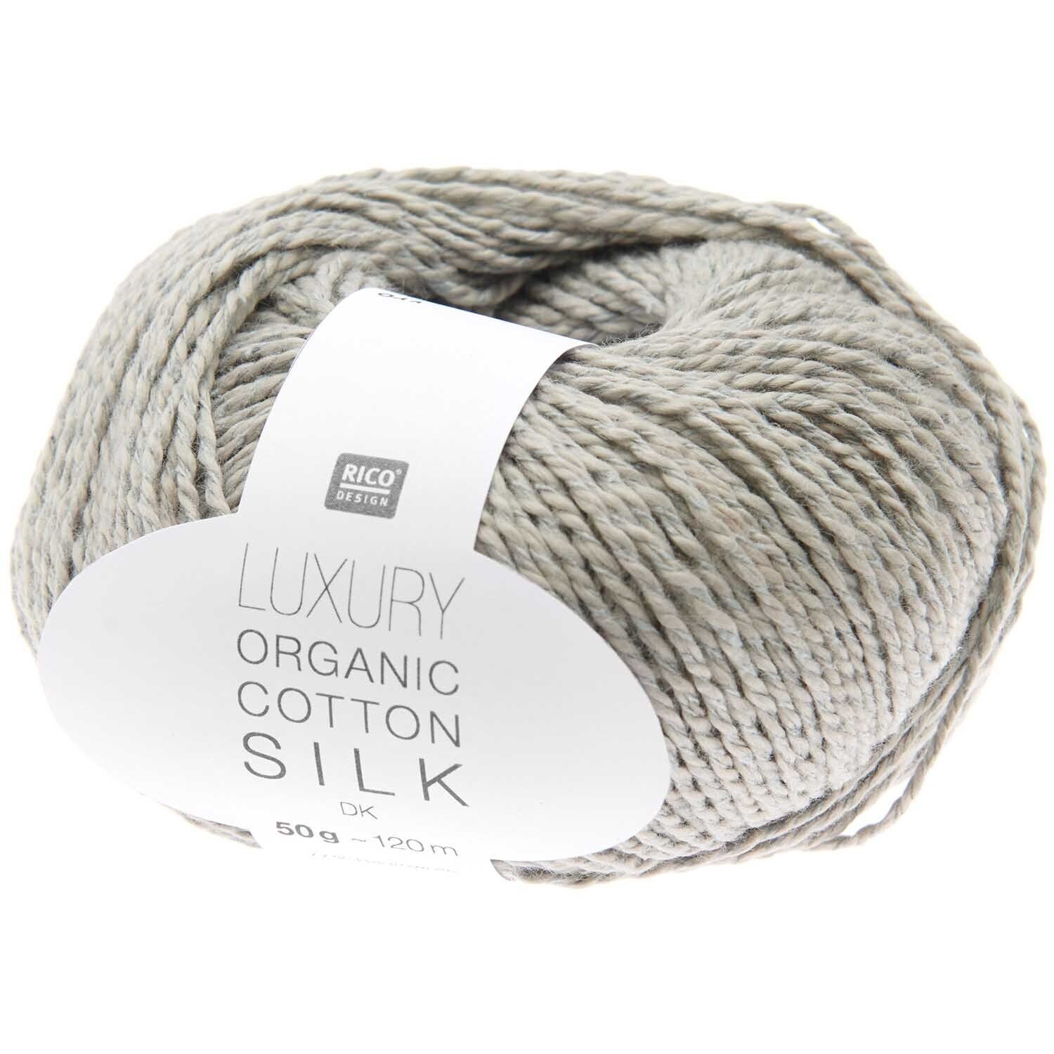Rico Luxury organic cotton silk DK 11 Harmaa