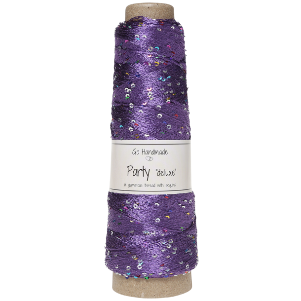 Party "deluxe" paljettilanka 18178 violetti