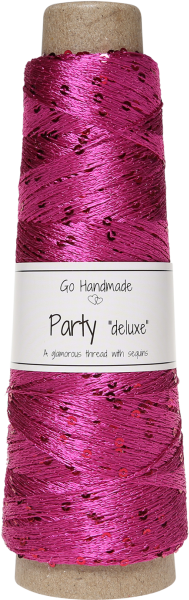Party "deluxe" paljettilanka 18151 pinkki
