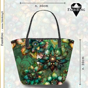 Fabriking Puuvillasatiini, Royal Garden green