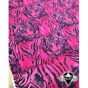 Fabriking Trikoo, Tiger Stripes pink