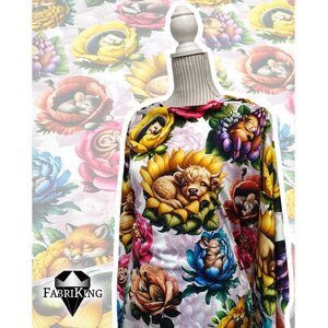 Fabriking Trikoo, Floral Animals