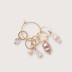 KNITS Kimalteleva setti, beige-gold 5 kpl
