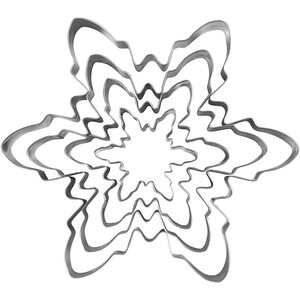 Lumihiutale metallimuotti 5kpl (782914)