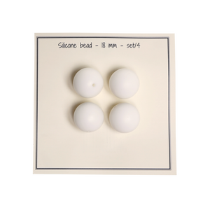 Siliconaperlas 18 mm blanco 19029