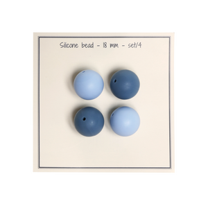 Siliconaperlas 18 mm azul 19023