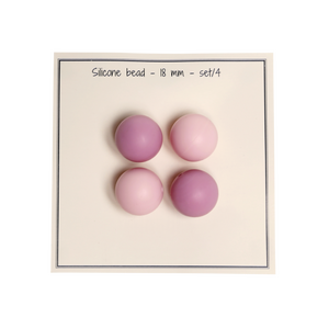 Siliconaperlas 18 mm rosa 19022
