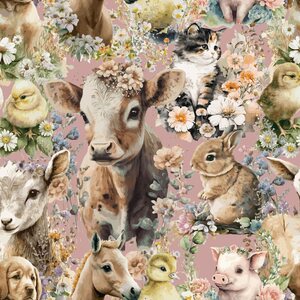 Lempikangas Trikoo, MAATILAN ELÄINLAPSET, mansikkamaito