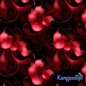 Uniikit.com Kukoistuksia, joulunpunainen