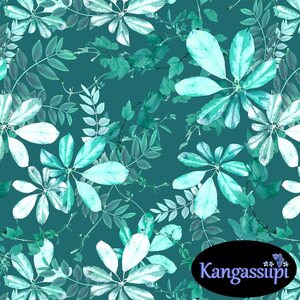 Uniikit.com Lehtikierteet, turkoosinsininen