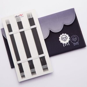 KnitPro Karbonz puikkosetti 20 cm 41634