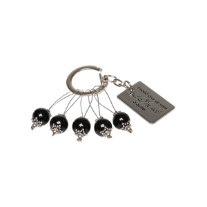 Silmukkamerkit 6 kpl kangaspussukassa 19308