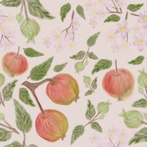 Lempikangas Trikoo, Omenatarha, beige