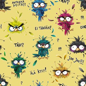 Uniikit.com Bird, keltainen