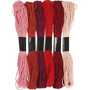 Kirjontalankalajitelma, punaiset sävyt (412750)