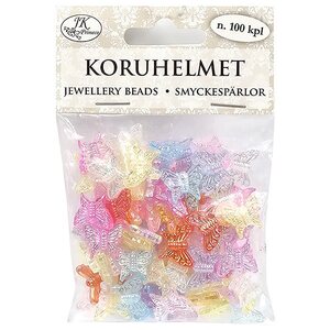 Koruhelmet perhonen pastelli 100kpl
