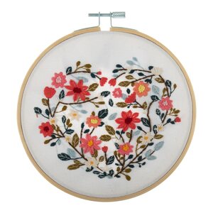 Trimits Kirjontapakkaus kukkasydän 15 cm