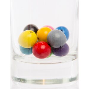 Värikäs puuhelmi 14 mm 20kpl