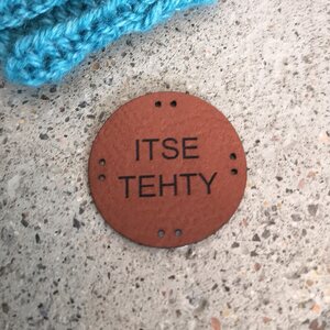 Itse tehty - keinonahkamerkki