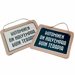 Kutominen on halvempaa kuin terapia - kyltti