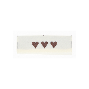 Taitettava Made with love kangasmerkki 16114 10 kpl