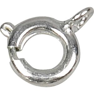 Jousirengaslukko hopeoitu 10 kpl (600300)
