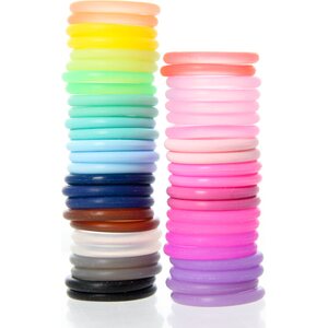 Värikäs tuttirengas 29 mm