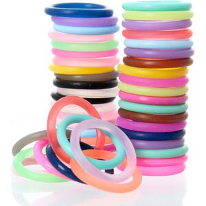 Värikäs tuttirengas 29 mm