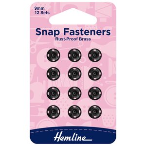 Hemline Ommeltava neppari 9 mm 12 pc