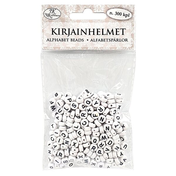 Kirjainhelmet pyöreä