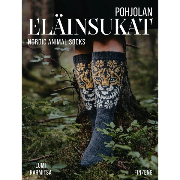 Hand Finnished Pohjolan eläinsukat -lehti