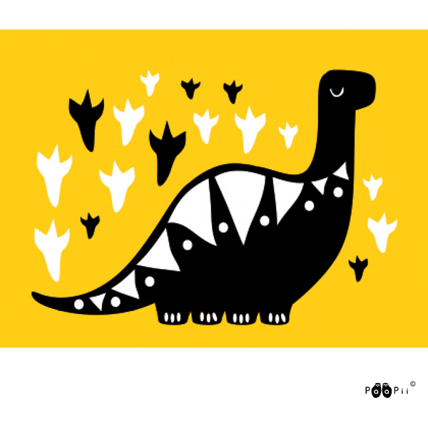 PaaPii postikortti “Dino keltainen”