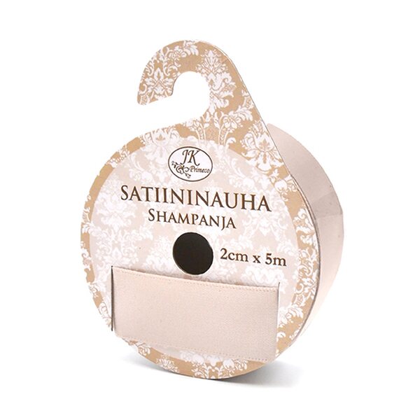 Satiininauha 20 mm shampanja